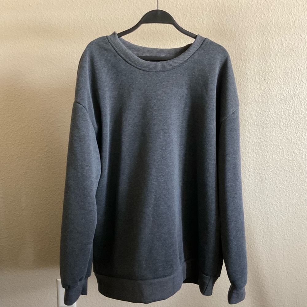 Analieset Plain Drop Shoulder Sweatshirt